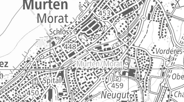 Kartenausschnitt: Murten