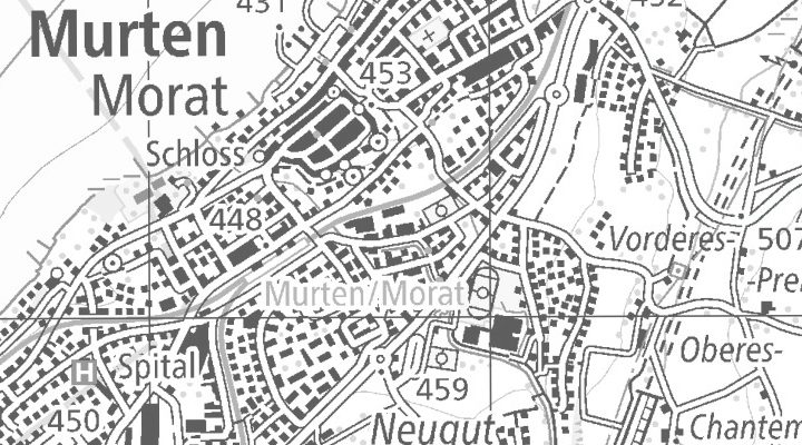 Kartenausschnitt: Freiburgstrasse 33, 3280 Murten