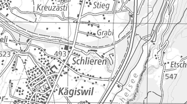 Kartenausschnitt: 8952 Schlieren