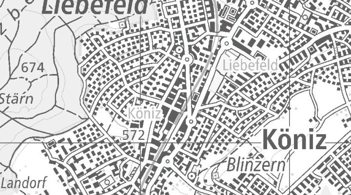 Kartenausschnitt: Bläuackerstrasse 2, 3098 Köniz