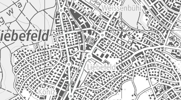 Kartenausschnitt: Schwarzenburgstrasse 160, 3097 Bern-Liebefeld