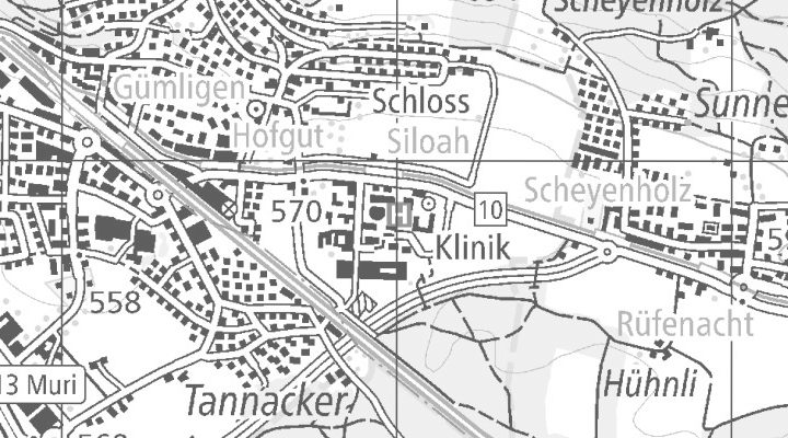 Kartenausschnitt: Worbstrasse 324, 3073 Muri bei Bern