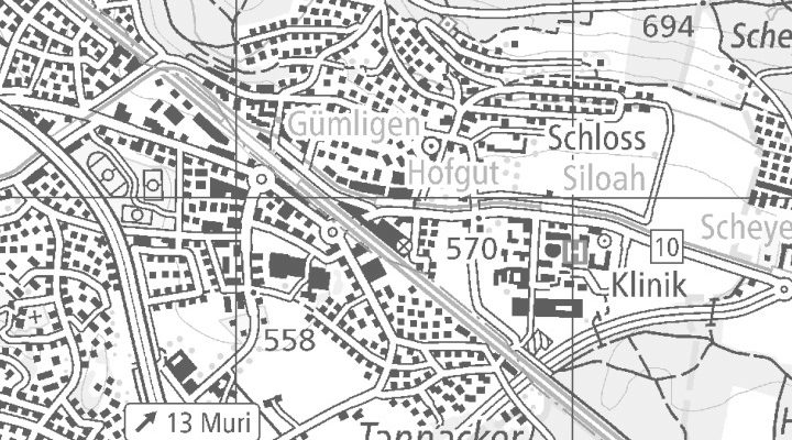 Kartenausschnitt: Worbstrasse 262, 3073 Gümligen