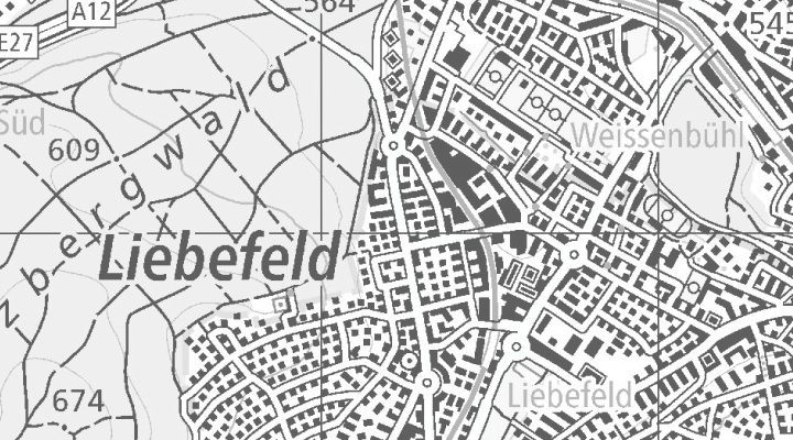 Kartenausschnitt: Könizstrasse 194, 3097 Liebefeld