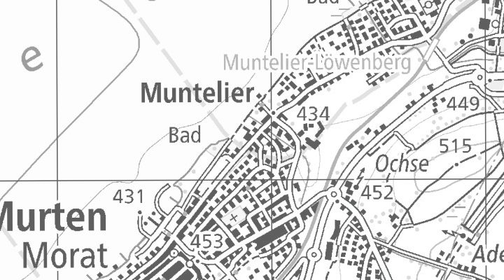 Kartenausschnitt: Hauptstrasse 5, 3286 Muntelier