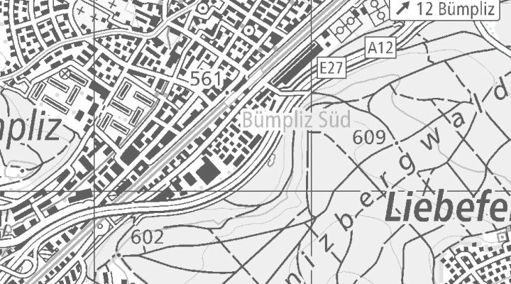 Kartenausschnitt: Freiburgstrasse 359, 3018 Bern