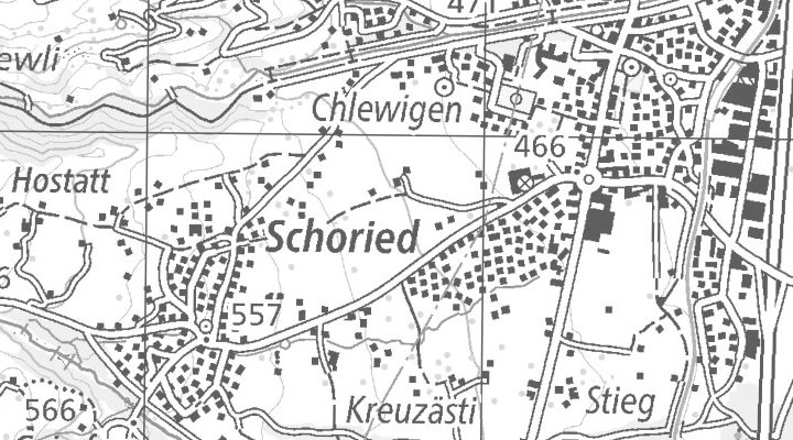 Kartenausschnitt: 6055 Alpnach