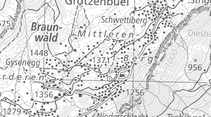 Kartenausschnitt: Niederschlachtstrasse 12, 8784 Braunwald