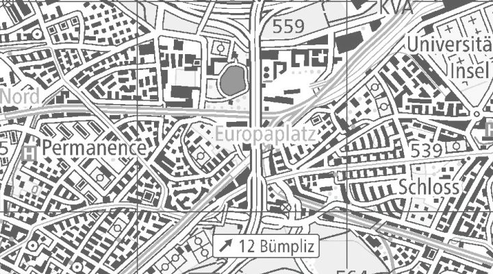 Kartenausschnitt: Stöckackerstrasse 37, 3018 Bern