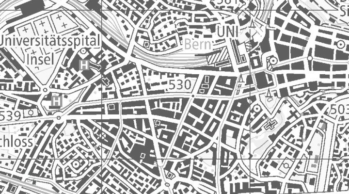 Kartenausschnitt: 33 Effingerstrasse, 3008 Bern
