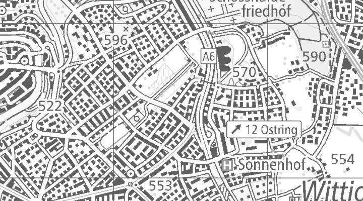 Kartenausschnitt: 3006 Kanton Bern