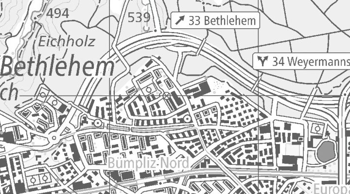 Kartenausschnitt: Kasparstrasse 7/9, 3027 Bern - Kasparstrasse 7/9