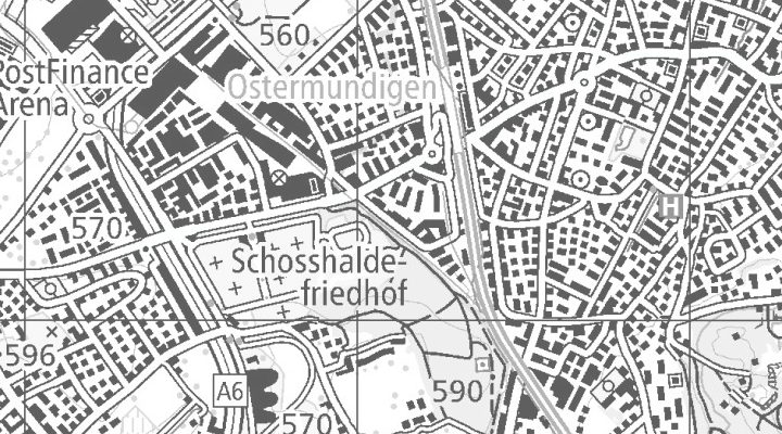 Kartenausschnitt: Güterstrasse 5, 3072 Ostermundigen