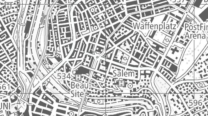 Kartenausschnitt: Viktoriastrasse 72, 3013 Bern