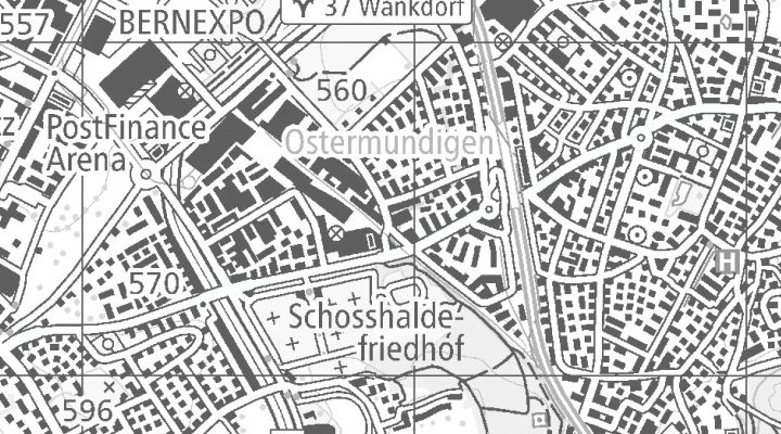 Kartenausschnitt: Zentweg 46, 3072 Ostermundigen