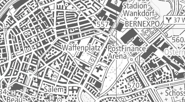 Kartenausschnitt: Papiermühlestrasse 17V, 3014 Bern