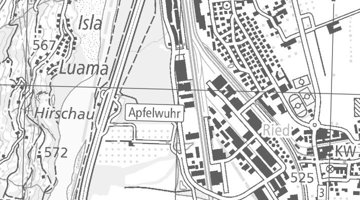 Kartenausschnitt: Tardisstrasse 201, 7205 7205 Zizers