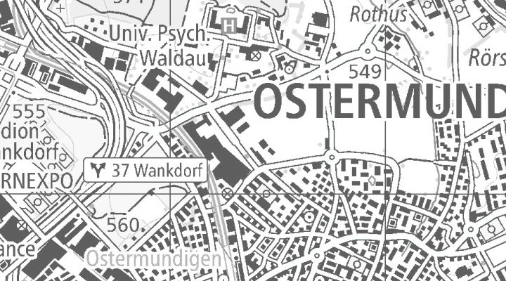 Kartenausschnitt: Milchstrasse 12, 3072 Ostermundigen