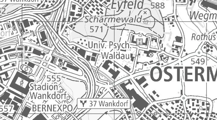 Kartenausschnitt: Wölflistrasse 1, 3006 Bern