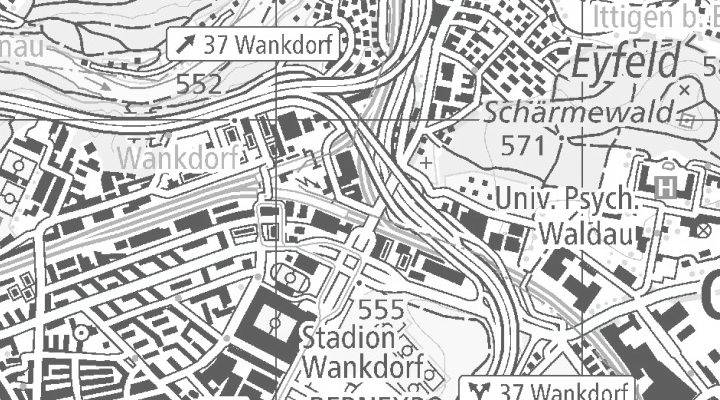 Kartenausschnitt: Stauffacherstrasse 145, 3014 Bern-Wankdorf