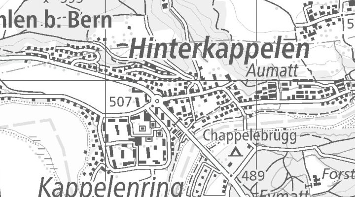 Kartenausschnitt: 3032 Hinterkappelen