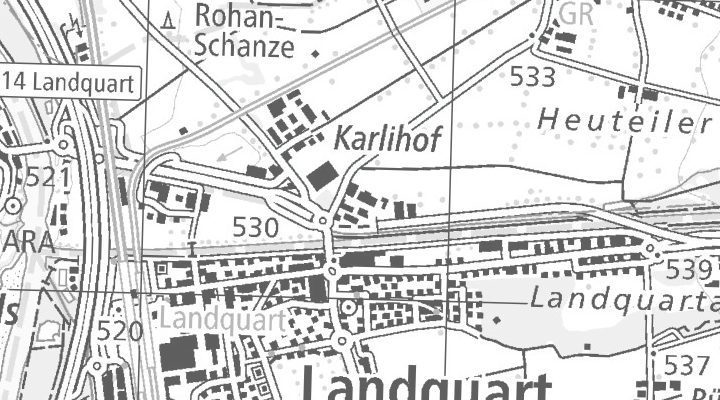 Kartenausschnitt: Karlihofstrasse 7, 7208 Malans