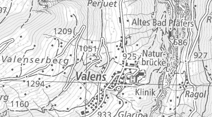 Kartenausschnitt: 7317 Valens
