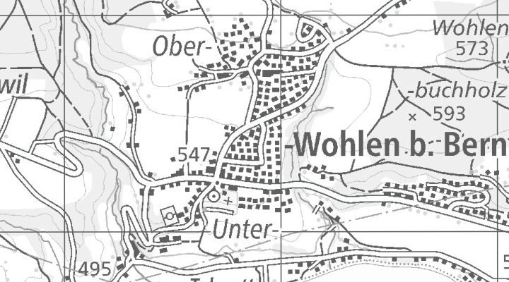 Kartenausschnitt: 5610 Wohlen
