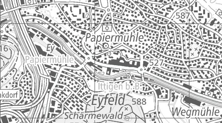 Kartenausschnitt: Talgut-Zentrum 27, 3063 Ittigen