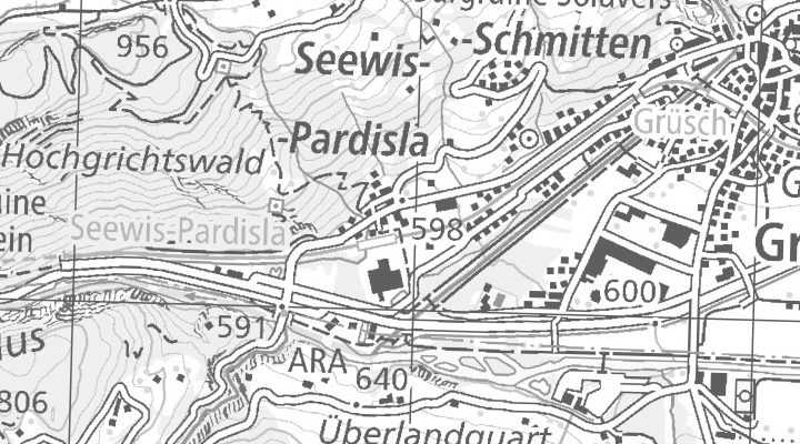 Kartenausschnitt: Seewis