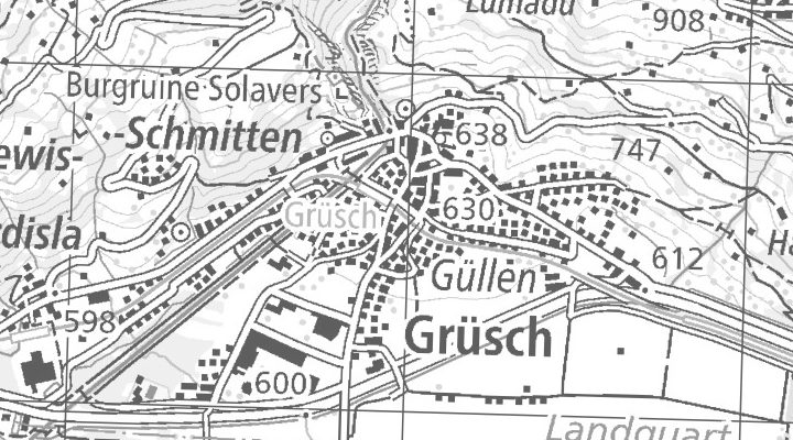 Kartenausschnitt: Trumpfstrasse 8, 7214 Grüsch