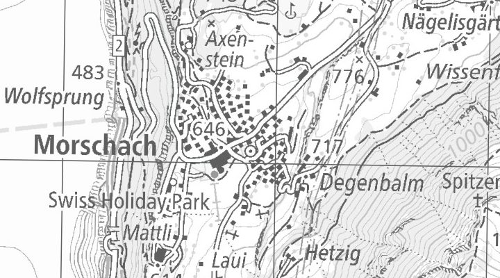 Kartenausschnitt: 6443 Morschach
