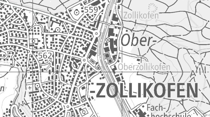 Kartenausschnitt: Eichenweg 3, 3052 Zollikofen (und Homeoffice)