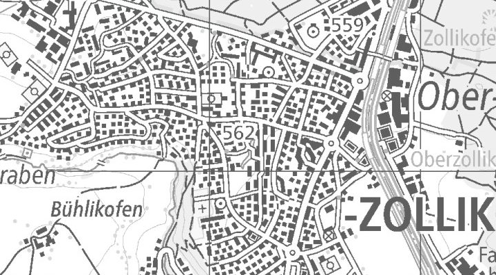 Kartenausschnitt: 3052 ZOLLIKOFEN