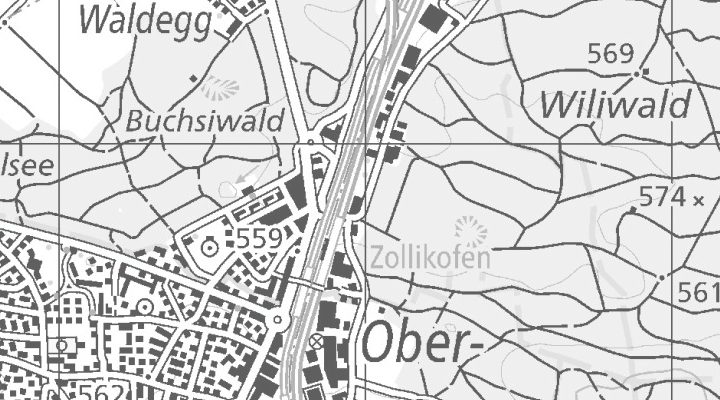 Kartenausschnitt: Industriestrasse 1, 3052 Zollikofen