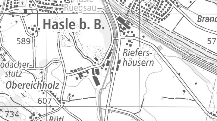 Kartenausschnitt: Dicki 200, 3415 Hasle b. Burgdorf