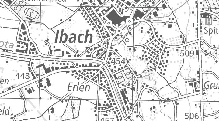 Kartenausschnitt: Schmiedgasse 57, 6438 Ibach