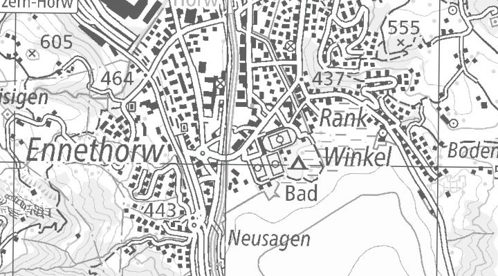 Kartenausschnitt: Kantonsstrasse 160, 6048 Horw