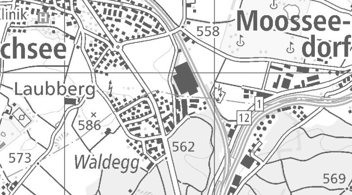 Kartenausschnitt: Waldeckweg 25, 3053 Münchenbuchsee