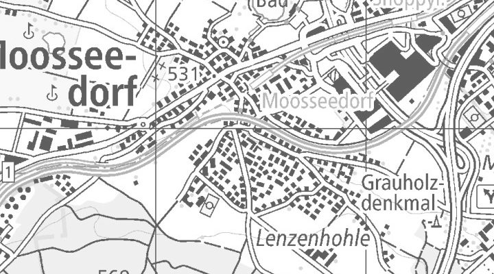 Kartenausschnitt: Tannackerstrasse 7, 3302 Moosseedorf