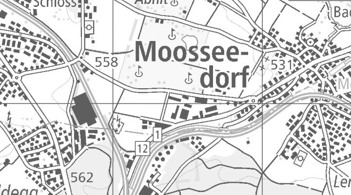 Kartenausschnitt: Seedorffeldstrasse 21, 3302 Moosseedorf