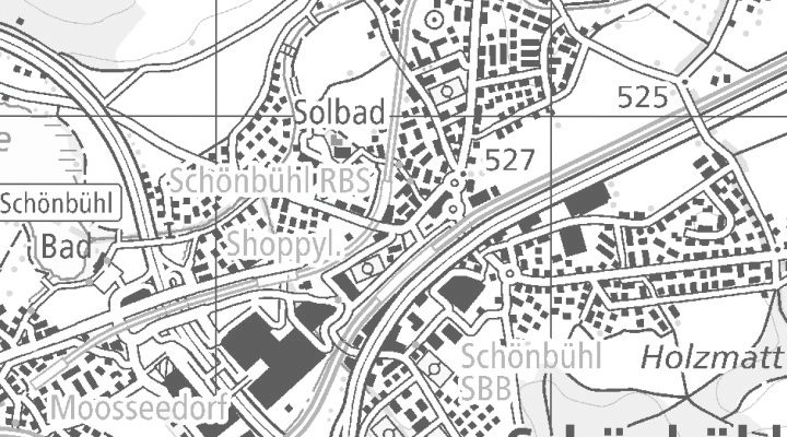 Kartenausschnitt: Industriestrasse 20, 3321 Urtenen-Schönbühl