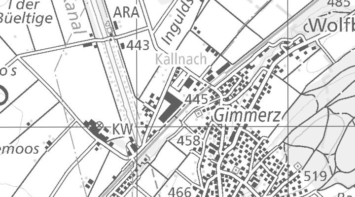 Kartenausschnitt: Brühlgasse 9, 3283 Kallnach
