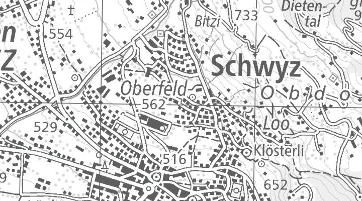 Kartenausschnitt: Schweizweit