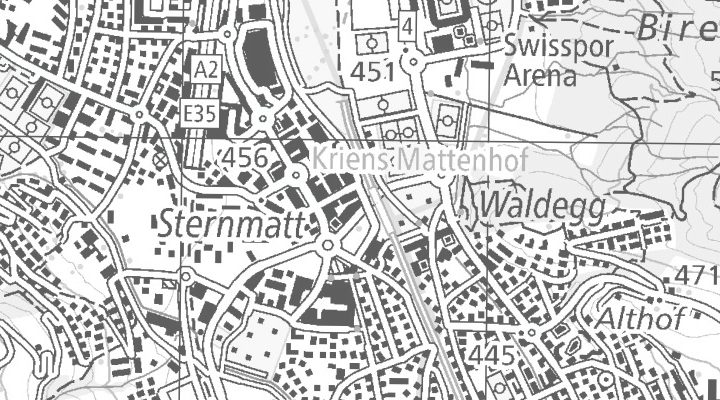 Kartenausschnitt: Am Mattenhof 4, 6010 Kriens