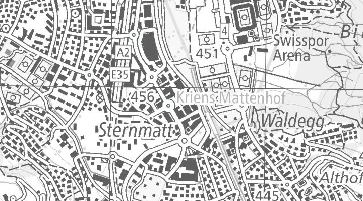 Kartenausschnitt: Sternmatt 6, 6010 Kriens