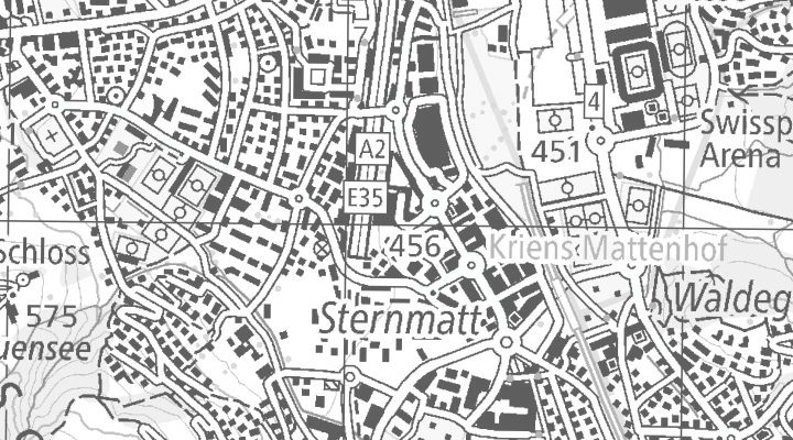 Kartenausschnitt: Nidfeldstrasse 4, 6010 Kriens