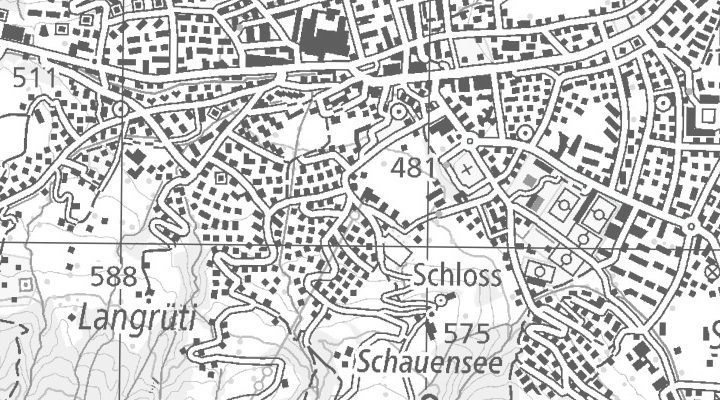 Kartenausschnitt: Schlossweg 1, 6010 Kriens