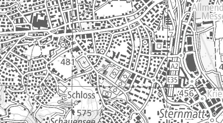 Kartenausschnitt: 6010 Kriens