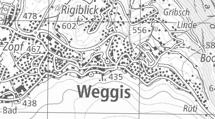 Kartenausschnitt: Parkstrasse 1, 6353 Weggis